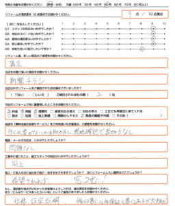 大阪市　エコキュート取替のお客様のご感想