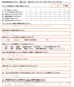 大阪市 エコキュート取替のお客様のご感想