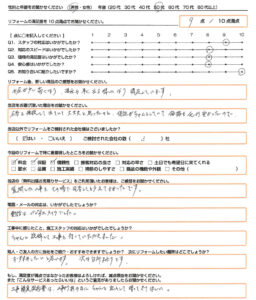 阪南市 エコキュート取替のお客様のご感想