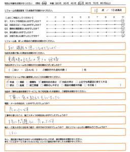 門真市 エコキュート取替のお客様のご感想