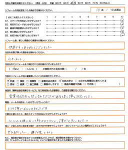 池田市 エコキュート取替のお客様のご感想