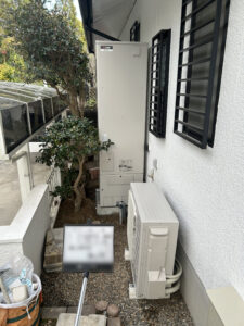 大阪市平野区 ガス給湯器からエコキュート（三菱 SRT-S467U）交換